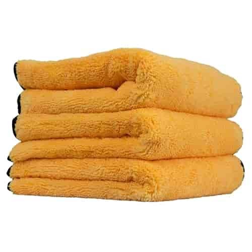 Elite Ultra Plush Microfiber Towels Yellow 3 Pack