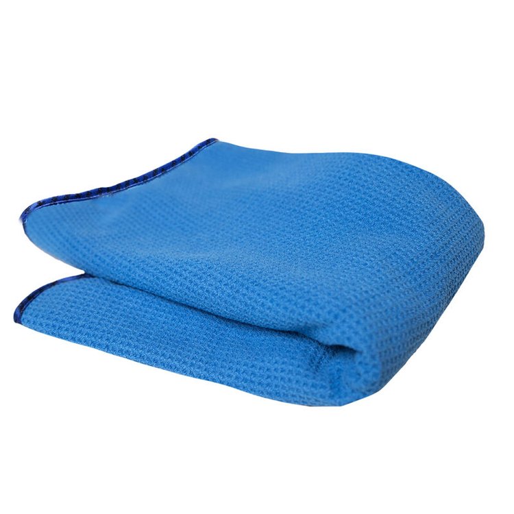 Glass and Window Waffle Weave Towel [Blue]