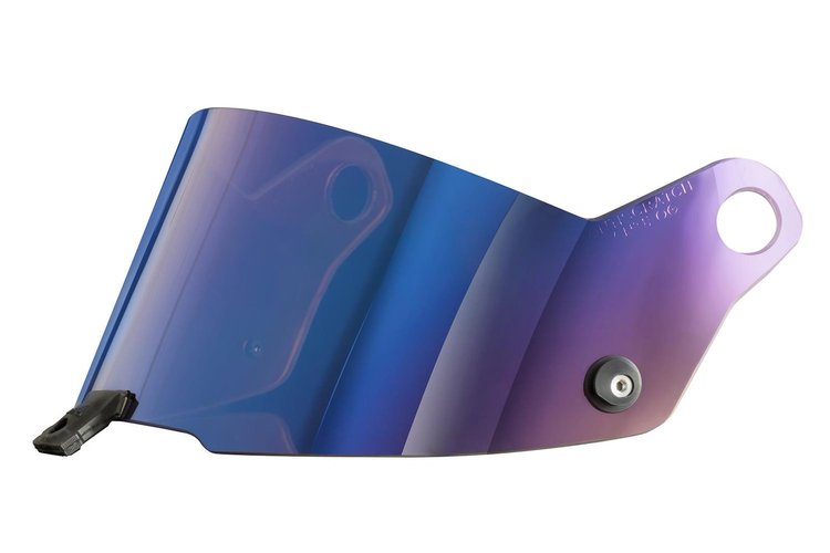 YA0805 ST5 Helmet Visor Iridium Blue Medium [3mm Anti-Fog]