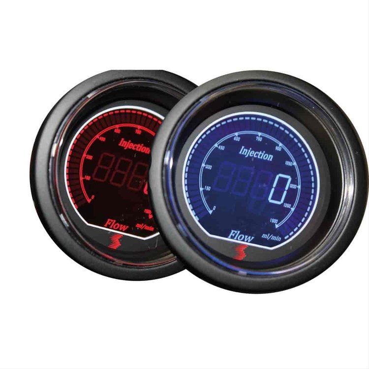 Safe Injection 2-1/16" Flow Gauge Blue