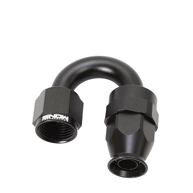 -8 AN 180 PTFE HOSE END