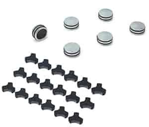 Chrome Bolt Caps Fits 1/2", 12mm & 13mm Bolt Heads