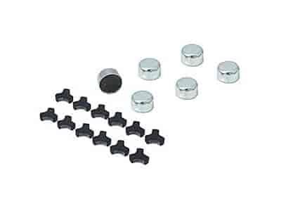 Chrome Bolt Caps Fits 9/16" & 14mm Bolt Heads