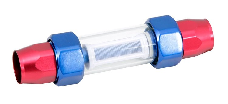 Pro Plumbing Fuel Filter Red & Blue