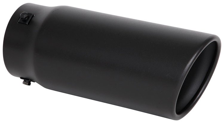 Black Bolt-On Exhaust Tip Slant Cut