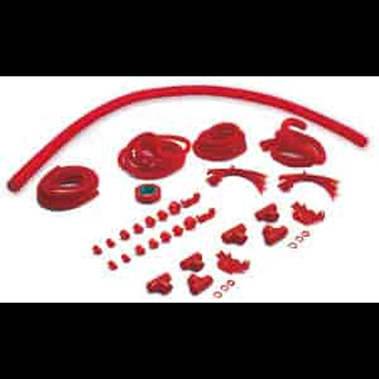 Convoluted Tubing Kit Red