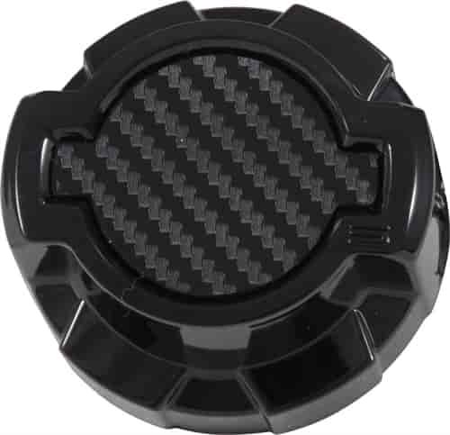 Oil Filler Cap Cover 2016-2018 Camaro L4/V6 2.0L/3.6L, SS V8 6.2L - Black With Carbon Fiber
