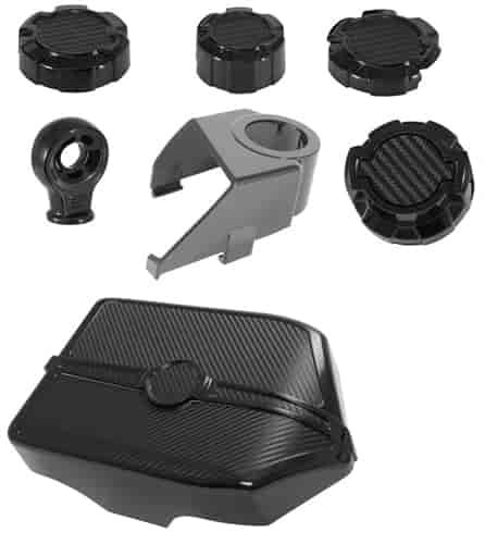 Camaro Engine Cover Kit - Black w/Carbon Fiber