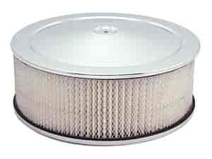 Round Air Cleaner Chrome