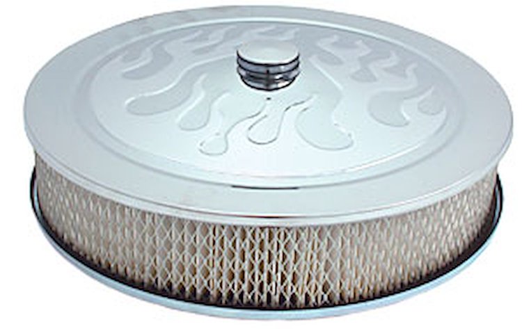 Round Air Cleaner Chrome