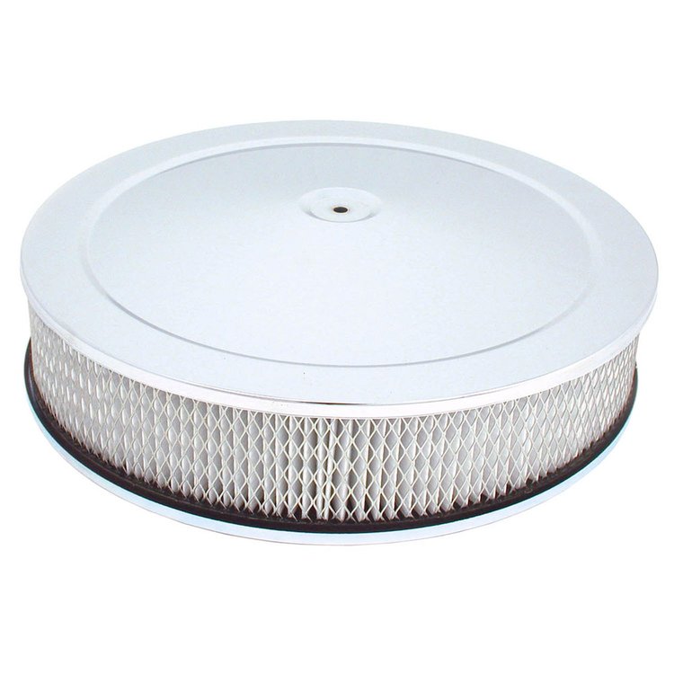 Round Air Cleaner Chrome