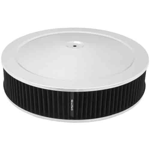 Round Air Cleaner Chrome Plated Steel