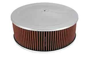 Round Air Cleaner Chrome Plated Steel