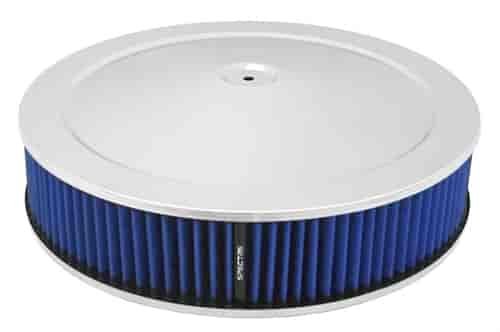 Round Air Cleaner Chrome Plated Steel