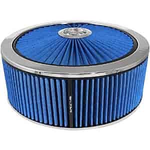 Xtra Flow Air Cleaner Assembly 14" x 5" Recessed Base: Top of lid is 4.9" above carb flange
