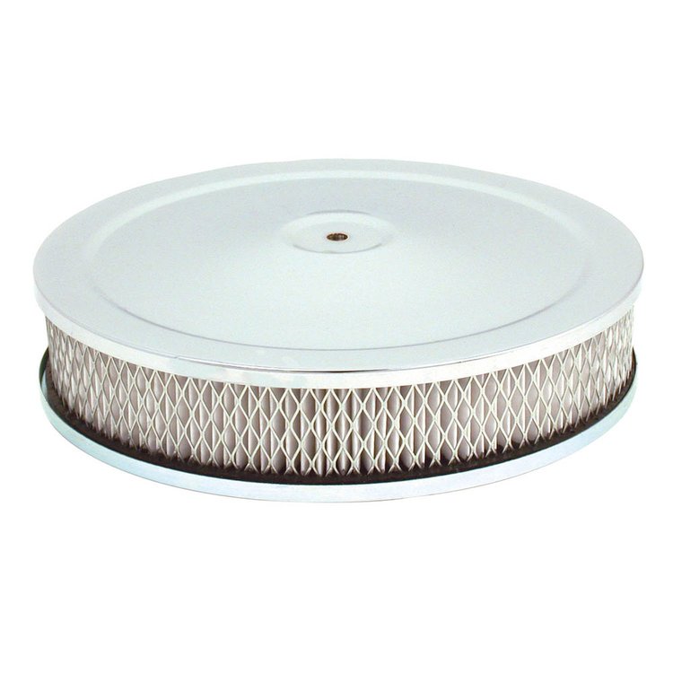 Round Air Cleaner Chrome