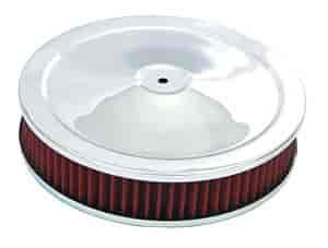 9 X 2 AIR CLEANER CHROME-RED hpR FILTER