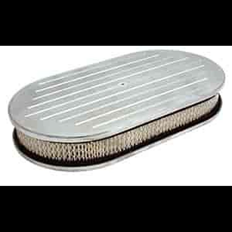 Oval Air Cleaner Polished Aluminum