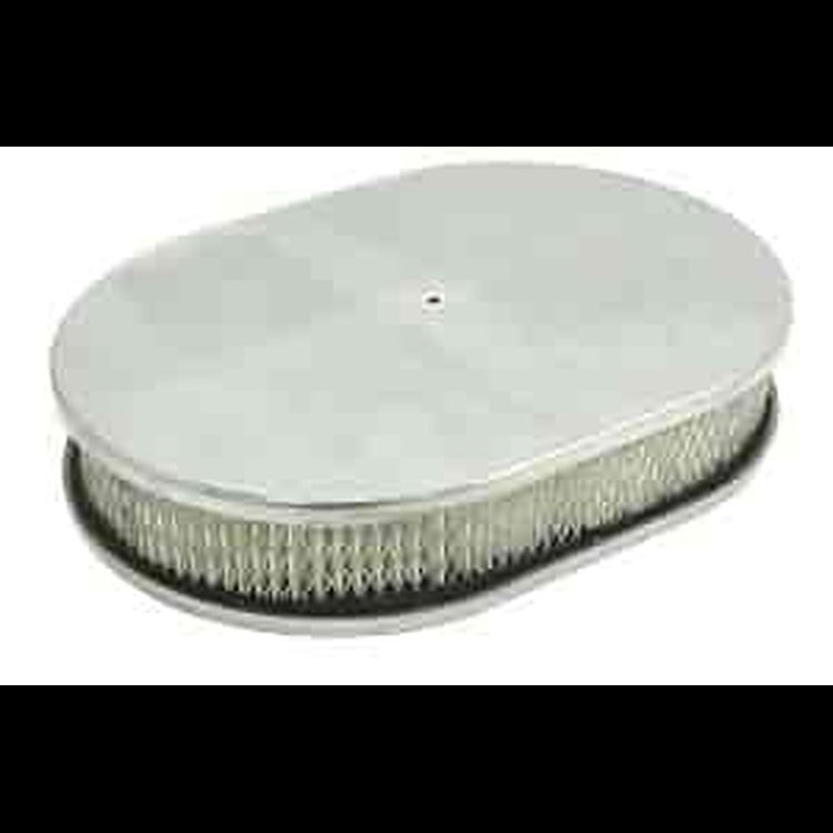 Oval Air Cleaner Polished Aluminum