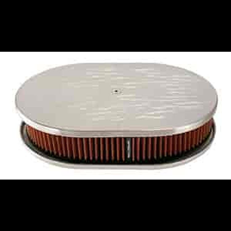 Oval Air Cleaner Polished Aluminum