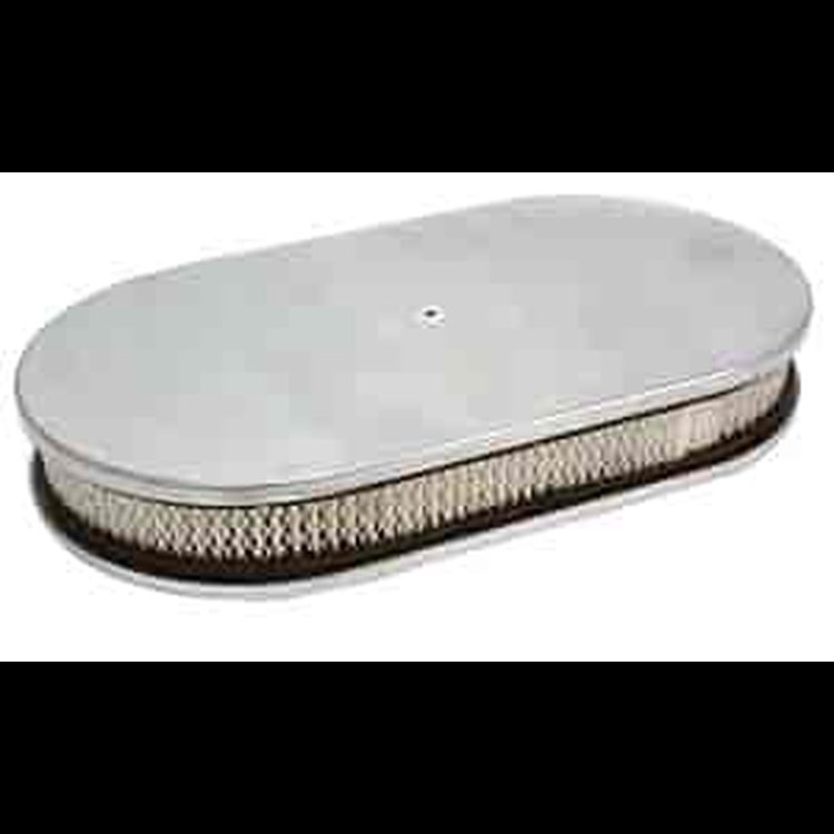 Oval Air Cleaner Polished Aluminum