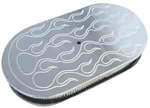Oval Air Cleaner Polished Aluminum