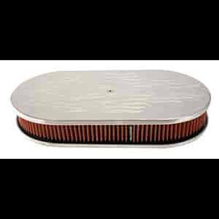 Oval Air Cleaner Polished Aluminum