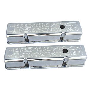 Polished Aluminum Valve Covers 1958-86 SB-Chevy