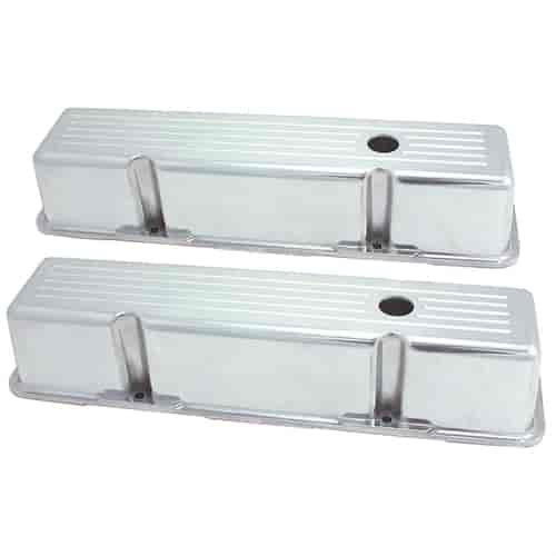 Polished Aluminum Valve Covers 1958-1986 Small Block Chevy