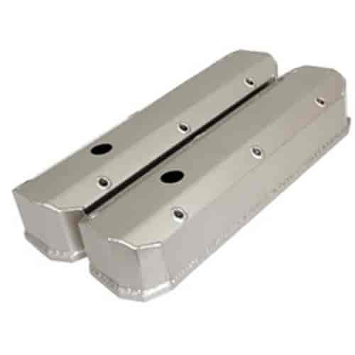 VALVE COVERS FABRICATED ALUMINUM - SMALL BLOCK FORD TALL W/RAILS