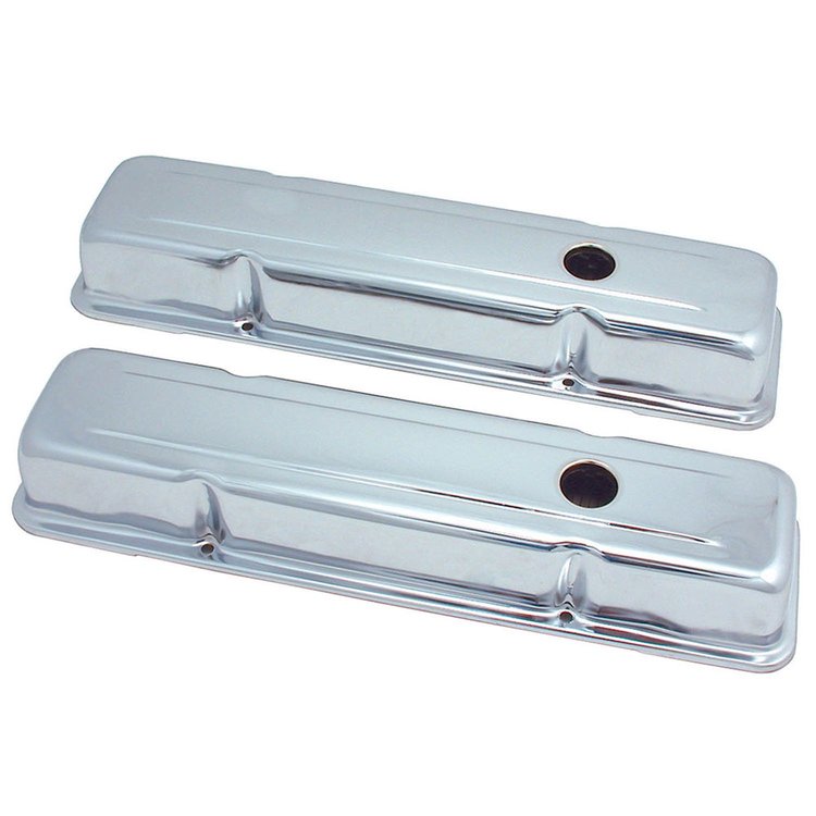 Chrome Valve Covers 1958-86 Chevy 283-400