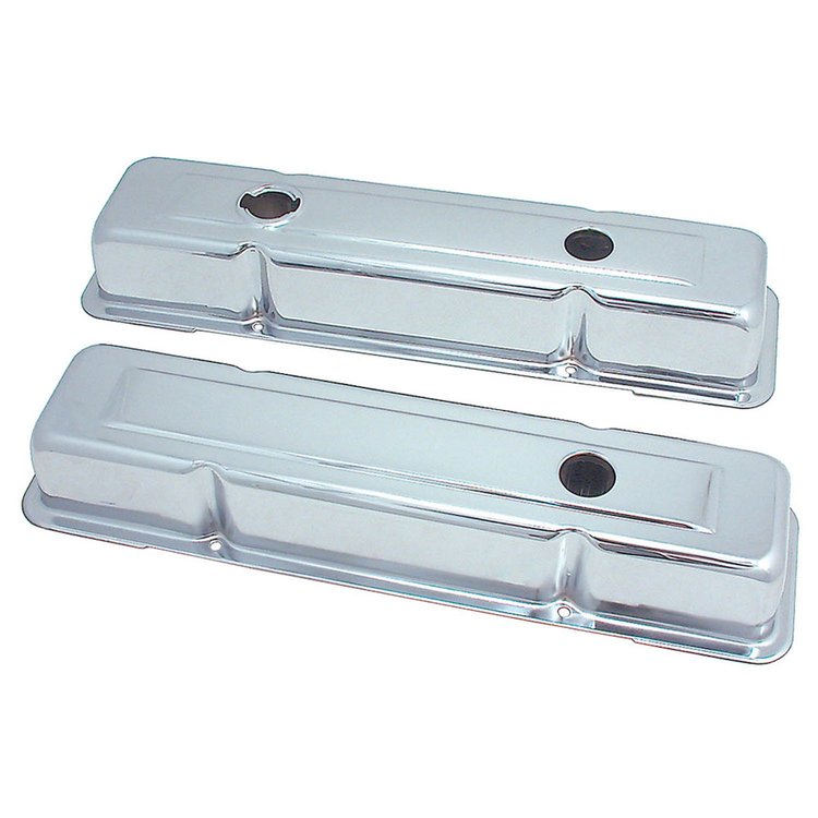 Chrome Valve Covers 1958-86 Chevy 283-400