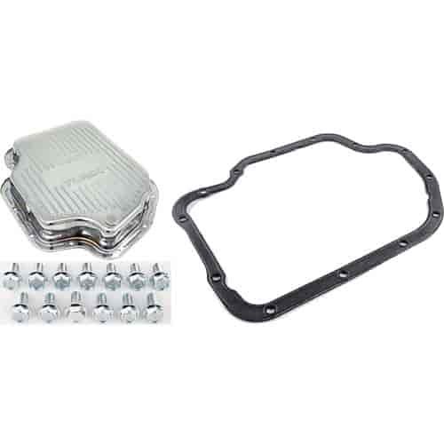 Chrome Transmission Pan Kit GM TH400 Includes:
