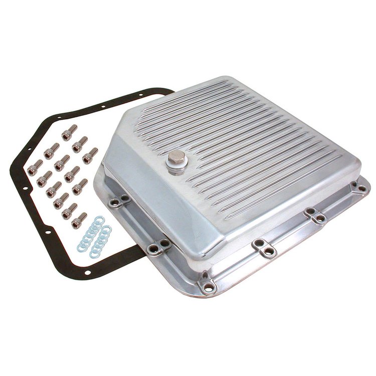 Aluminum Transmission Pan GM TH350 Polished