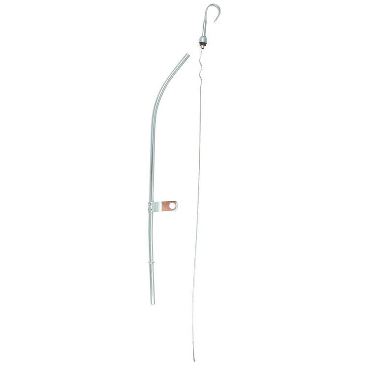 Chrome Steel Handle Dipstick Fits 1980-1996 Small Block Chevy