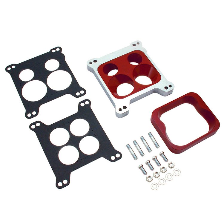 Dual Purpose Carburetor Adapter Aluminum Outer Plate with Phenolic Insert