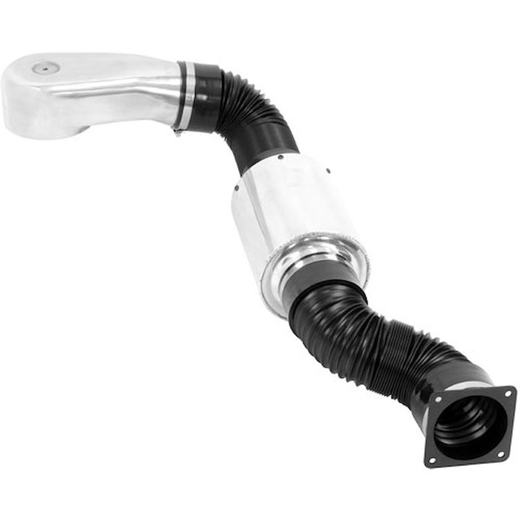 Single Plenum Intake Kit Polished Aluminum Plenum & Inline Airbox Installation Hardware & Filter Included