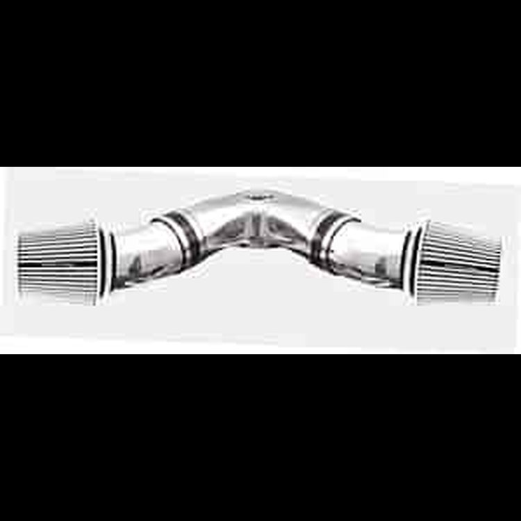 Quikit Dual 90° Plenum Kit 45° Tubes, Plenum, Couplers & Clamps