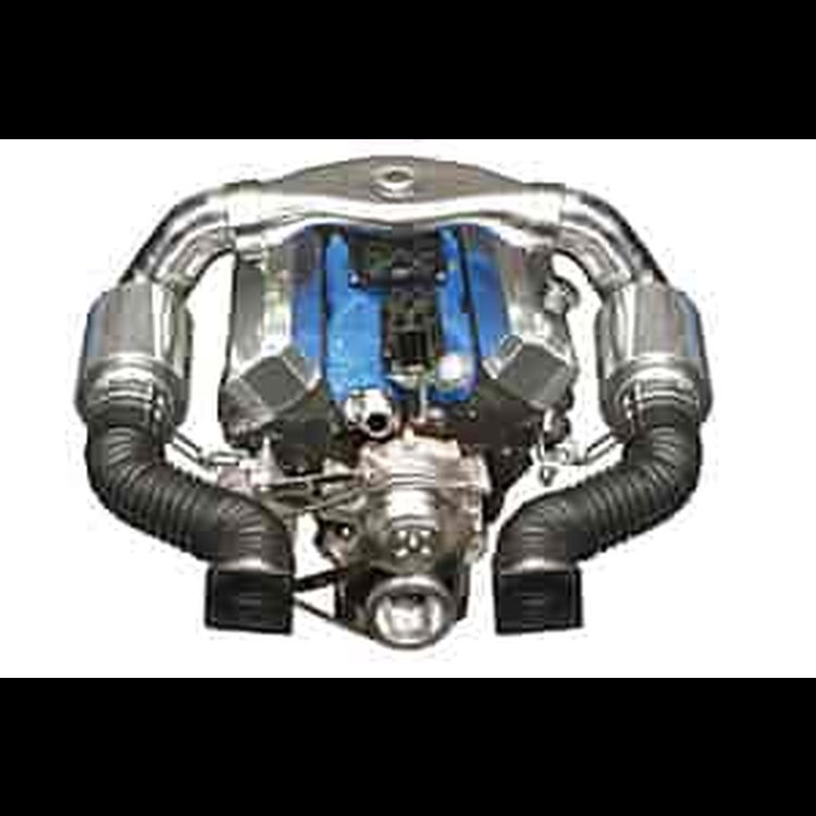 Cold Air Kit Low Profile Dual Plenum w/Inline Filter Boxes 22° x 90°