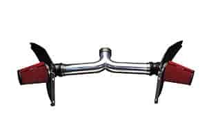 Muscle Car LS Dual Conversion Intake Kit Speed Density, Red HPR Filter