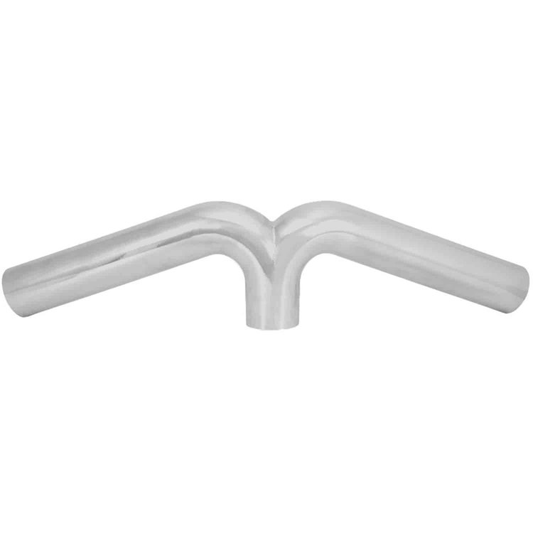 Aluminum Y-Pipe 4" diameter tubing