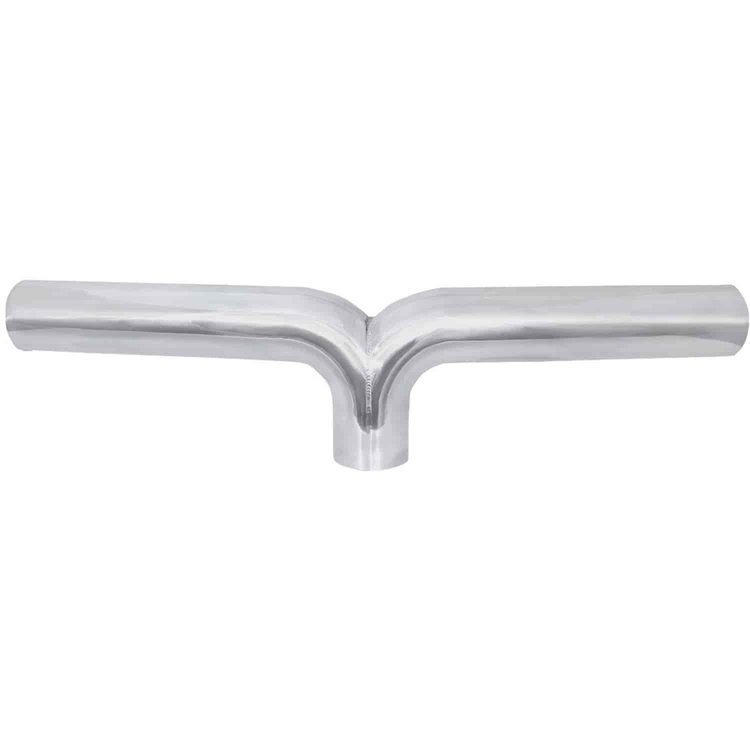 Aluminum Y-Pipe 4" diameter tubing