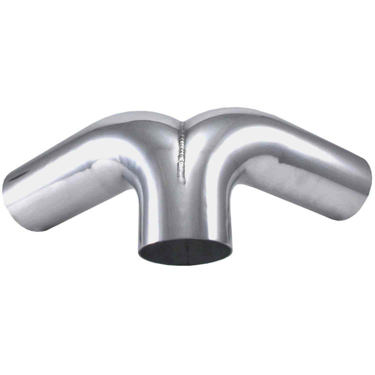 Aluminum Y-Pipe 4" diameter tubing