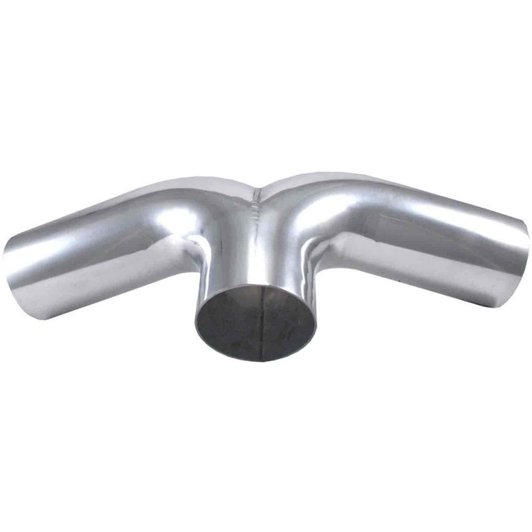 Aluminum Y-Pipe 4" diameter tubing
