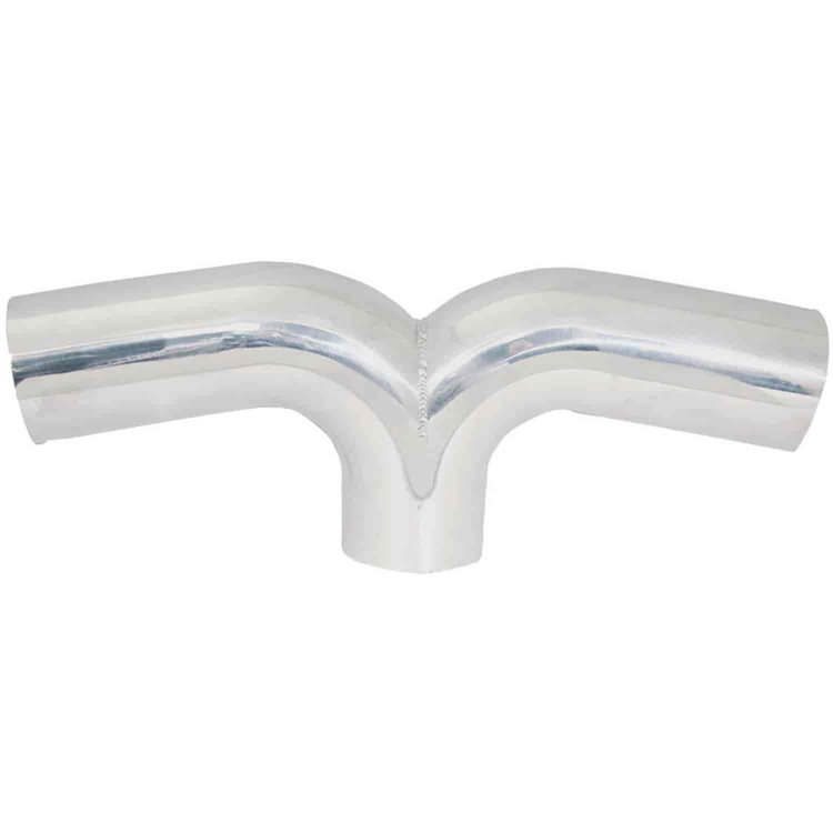 Aluminum Y-Pipe 4" diameter tubing