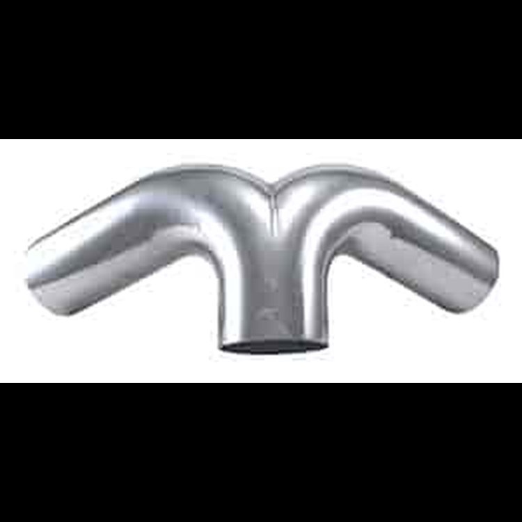 Aluminum Y-Pipe 4" diameter tubing