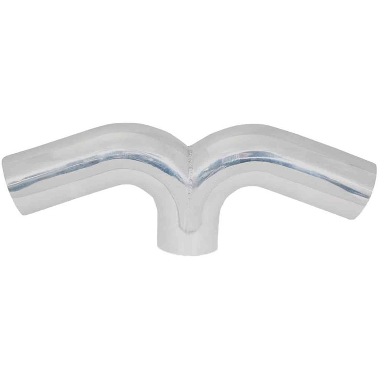 Aluminum Y-Pipe 4" diameter tubing