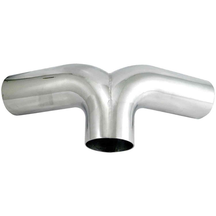 Aluminum Y-Pipe 4" diameter tubing