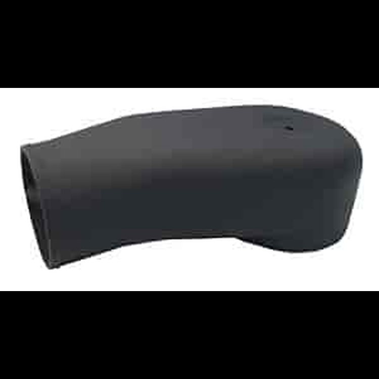 Single Plenum Powder Coated Black Crinkle Finish Inlet 4" Tall 3.5"