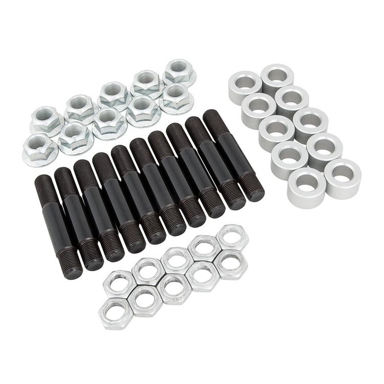 Chrome moly 5/8 x 18 stud kit with 1.875 shank .688 washer